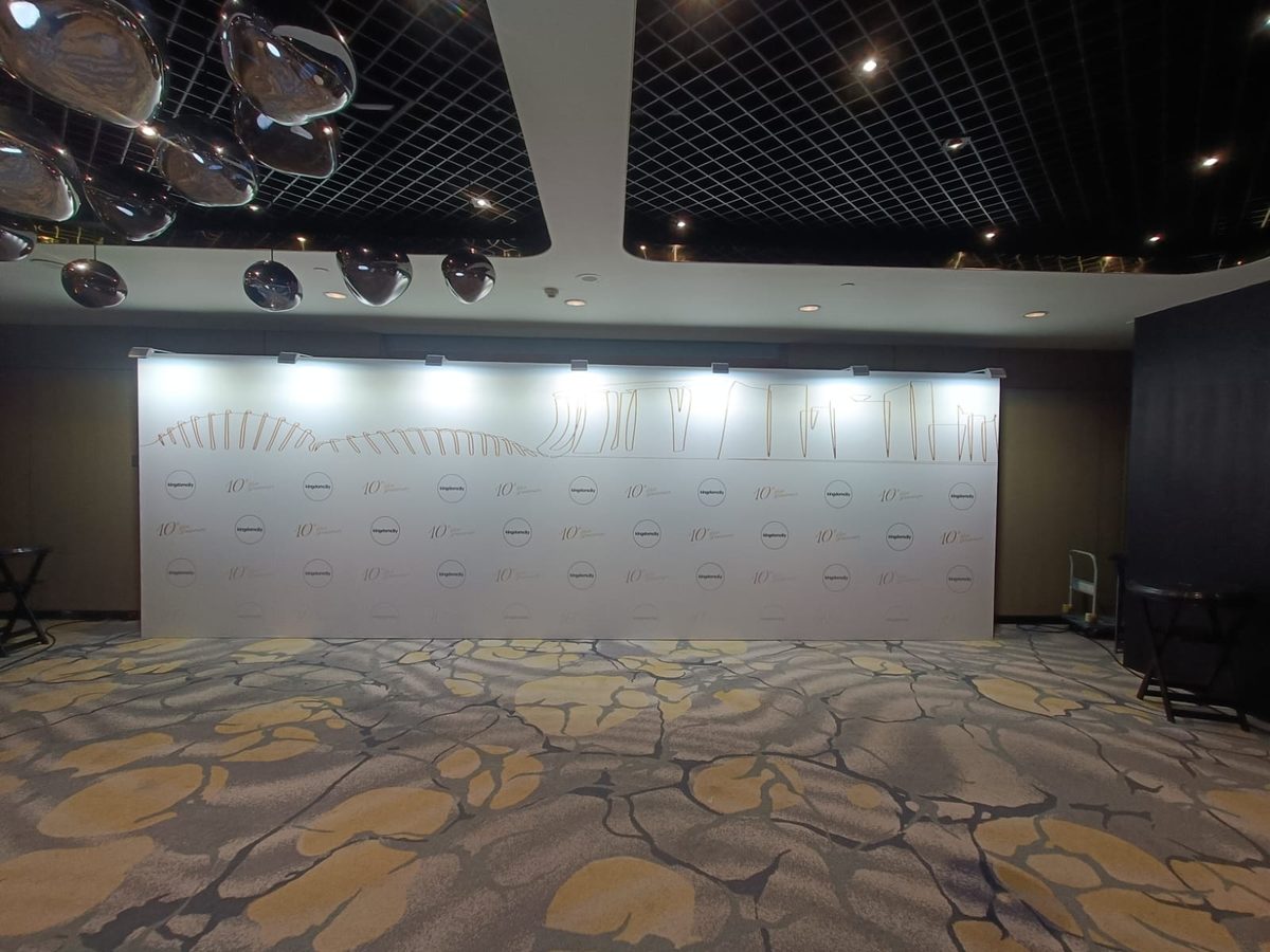 KingdomCity 10th Anniversary lightbox stage at Raffles City Convention Centre